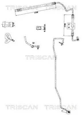 HYDRAULIC HOSE, POWERSTEERING TRISCAN 8516 16034 (фото 1)