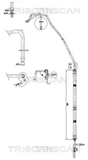 FORD Гідравлічний шланг TRANSIT 06- TRISCAN 8516 16037