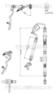 DB Гідравлічний шланг ГУР E-CLASS (W211) 02 TRISCAN 8516 23009