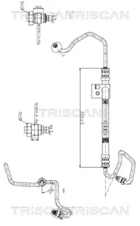 OPEL Гідравлічний шланг ГУР ASTRA G 04- TRISCAN 8516 24003