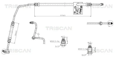 RENAULT Гідравлічний шланг ГУР MASTER II 97 TRISCAN 8516 25005