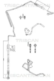 AUDI Гідравлічний шланг ГУР SEAT, SKODA, VW TRISCAN 8516 29006