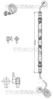 VW Шланг гідропідсилювача ГУР PASSAT B5 98-, SKODA TRISCAN 8516 29033