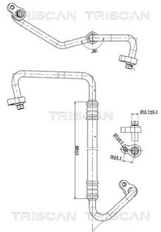 HYUNDAI Трубка високого/низького тиску сист. кондиц. ix35 2.0 CRDi 09-, KIA TRISCAN 9010 43001