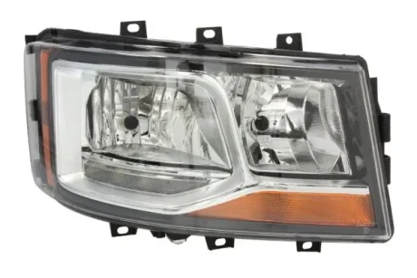 Фара прав (2*H7/H21W/LED, електричн, з мотором, включає денні ходові вогні, колір відбивача: хром) SCANIA G II, L, P II, R II, S 06.17- TRUCKLIGHT HLSC008R