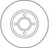 Диск гальмівний передн Лів/Прав FORD COUGAR, MONDEO I, MONDEO II, SCORPIO II FORD USA CONTOUR 1.8-2.9 04.93-12.01 TRW DF2751 (фото 2)