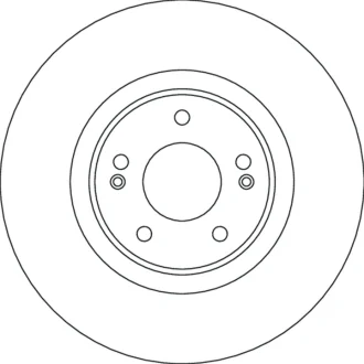 Гальмівний диск передн лів/прав HYUNDAI KONA, SANTA FE IV, SANTA FE V, SANTA FÉ III KIA SORENTO IV 1.0-2.5 07.18- TRW DF4632S