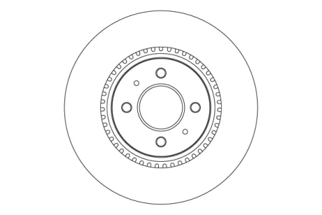 Диск гальмівний передн (лакірован) HYUNDAI BAYON, I20 ACTIVE, I20 II, I20 III KIA RIO III, RIO IV, STONIC 1.0-1.6D 06.11- TRW DF6025