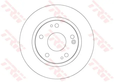 Диск гальмівний задн Лів/Прав HONDA CIVIC X 1.0/1.5/1.6D 06.16- TRW DF6704