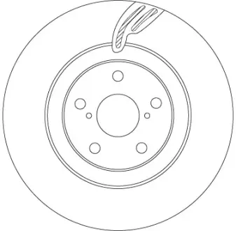 Диск гальмівний передн Прав LEXUS GS, IS II, IS III, RC TOYOTA MARK X II 2.0-4.6 04.05- TRW DF6792S