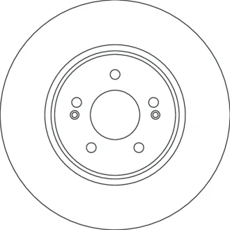 Диск гальмівний передн Лів/Прав HYUNDAI TUCSON KIA SPORTAGE V 1.6-2.5 11.20- TRW DF6829S