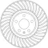 Диск гальмівний передн Лів/Прав AUDI A4 ALLROAD B9, A4 B9, A5, A6 ALLROAD C8, A6 C8, A7, Q5 1.4-3.0DH 05.15- TRW DF6950S (фото 1)