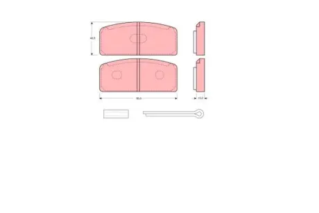 Тормозные колодки TRW GDB108