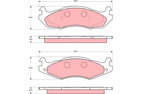 Гальмівні колодки TRW GDB1207