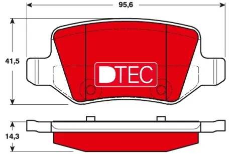 Тормозные колодки TRW GDB1481DTE