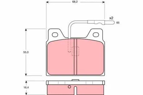 Тормозные колодки TRW GDB156