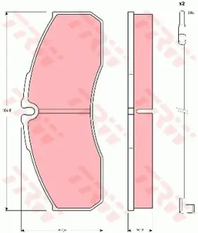 Гальмівні колодки TRW GDB1610