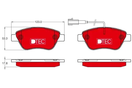 Гальмівні колодки TRW GDB1654DTE