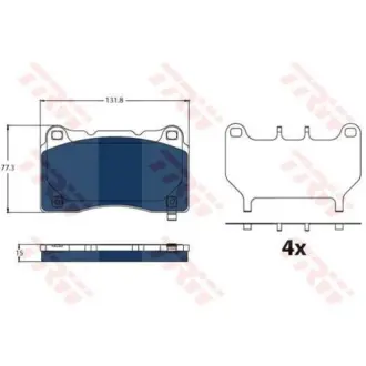 Тормозные колодки TRW GDB2198BTE