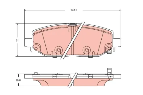 Гальмівні колодки TRW GDB2360