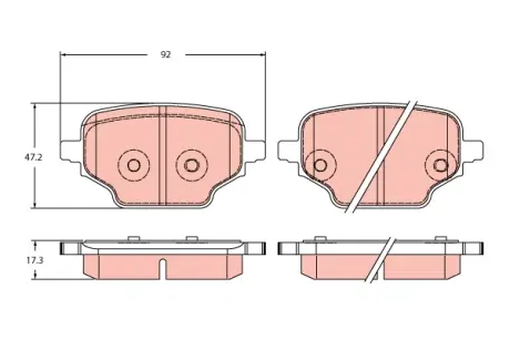 Гальмівні колодки TRW GDB2410
