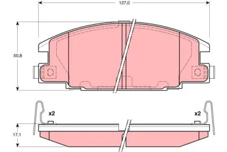 Тормозные колодки TRW GDB3161