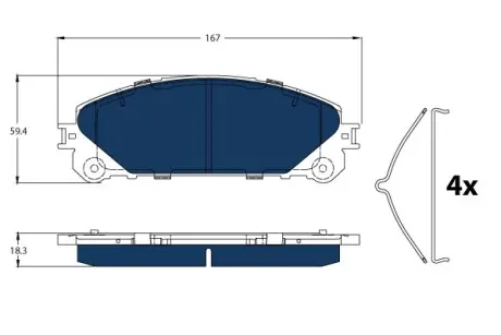 Гальмівні колодки TRW GDB3484BTE