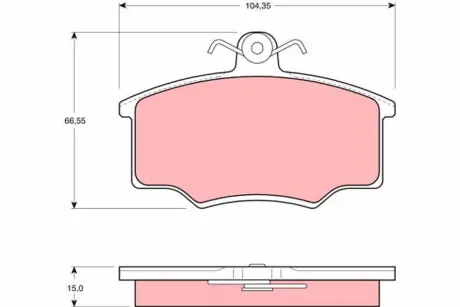 Тормозные колодки TRW GDB403