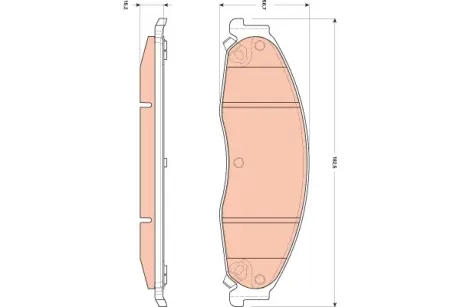 Тормозные колодки TRW GDB4601