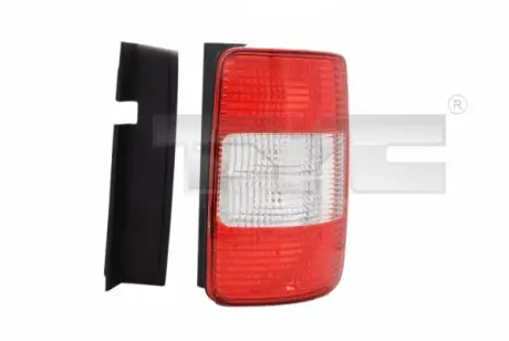 Ліхтар задній Лів (колір повороту білий, колір скла червон) VW CADDY III Універсал / Closed body 03.04-08.10 TYC 11-0454-01-2