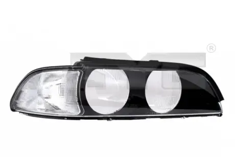 Скло фари Прав (білий поворотник) BMW 5 E39 11.95-09.00 TYC 20-0379-LA-1