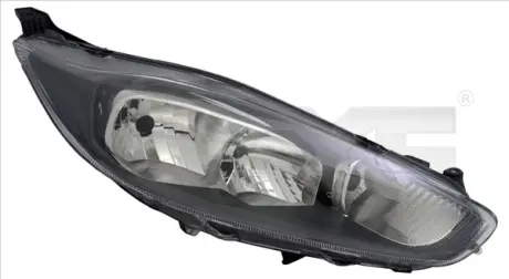 Фара Прав (H15/H7, електричн, з мотором, колір відбивача: чорн) FORD FIESTA VI 01.13-04.17 TYC 20-14357-05-2