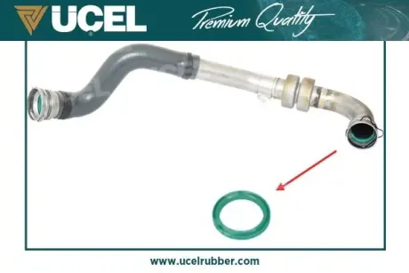 Прокладка патрубка інтеркулера ущільнююча Renault Megane III/Scenic III 1.5dCi 08- UCEL 15157