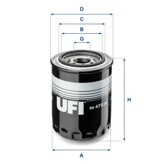 Масляний фiльтр UFI 23.472.00
