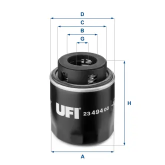 Фільтр масляний UFI 23.494.00