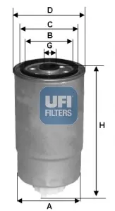 Паливний фільтр UFI 24.381.00