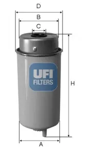 Паливний фільтр UFI 24.458.00