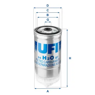 Паливний фільтр UFI 24.H2O.07