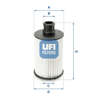 Фільтр масляний UFI 25.073.02