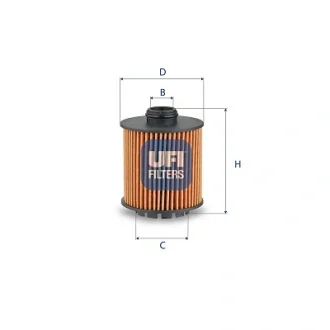 Фільтр масляний UFI 25.288.00