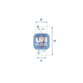 Фільтр паливний UFI 31.027.00