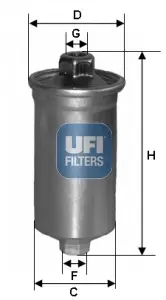 Паливний фільтр UFI 31.699.00