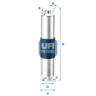 Паливний фільтр UFI 31.847.00