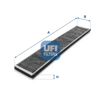 Фільтр салону вугільний UFI 54.121.00