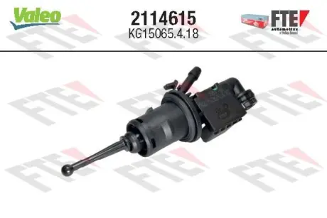 Головний циліндр зчеплення (15,57мм) AUDI A3, TT SEAT ALTEA, ALTEA XL, LEON, TOLEDO III SKODA OCTAVIA II, OCTAVIA III, SUPERB II, YETI VW BEETLE, CADDY ALLTRACK 1.0-3.6 02.03- Valeo 2114615