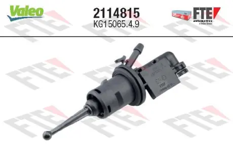 Головний циліндр зчеплення (15,87мм) AUDI A3, TT SEAT ALTEA, ALTEA XL, LEON, TOLEDO III SKODA OCTAVIA II, SUPERB II VW CADDY III, CADDY III/MINIVAN, EOS, GOLF PLUS V, GOLF V 1.2-3.6 02.03-11.17 Valeo 2114815