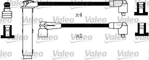 LANDROVER К-кт проводів високого напруги Freelander 1.8 16V 98 Valeo 346237 (фото 1)