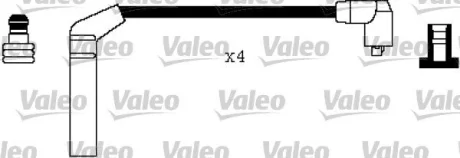 HYUNDAI К-кт проводів запалювання Accent X3 1.5 94 Valeo 346354