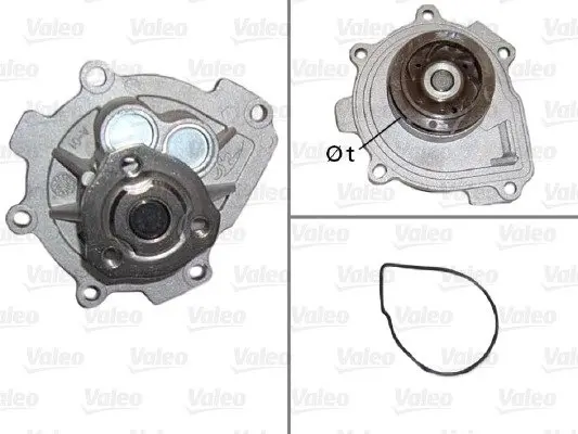 VALEO OPEL помпа води Astra G 1.6 98-,Vectra C 1.6/1.8 Valeo 506837 (фото 1)