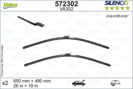 Комплект склоочисників Valeo 572302